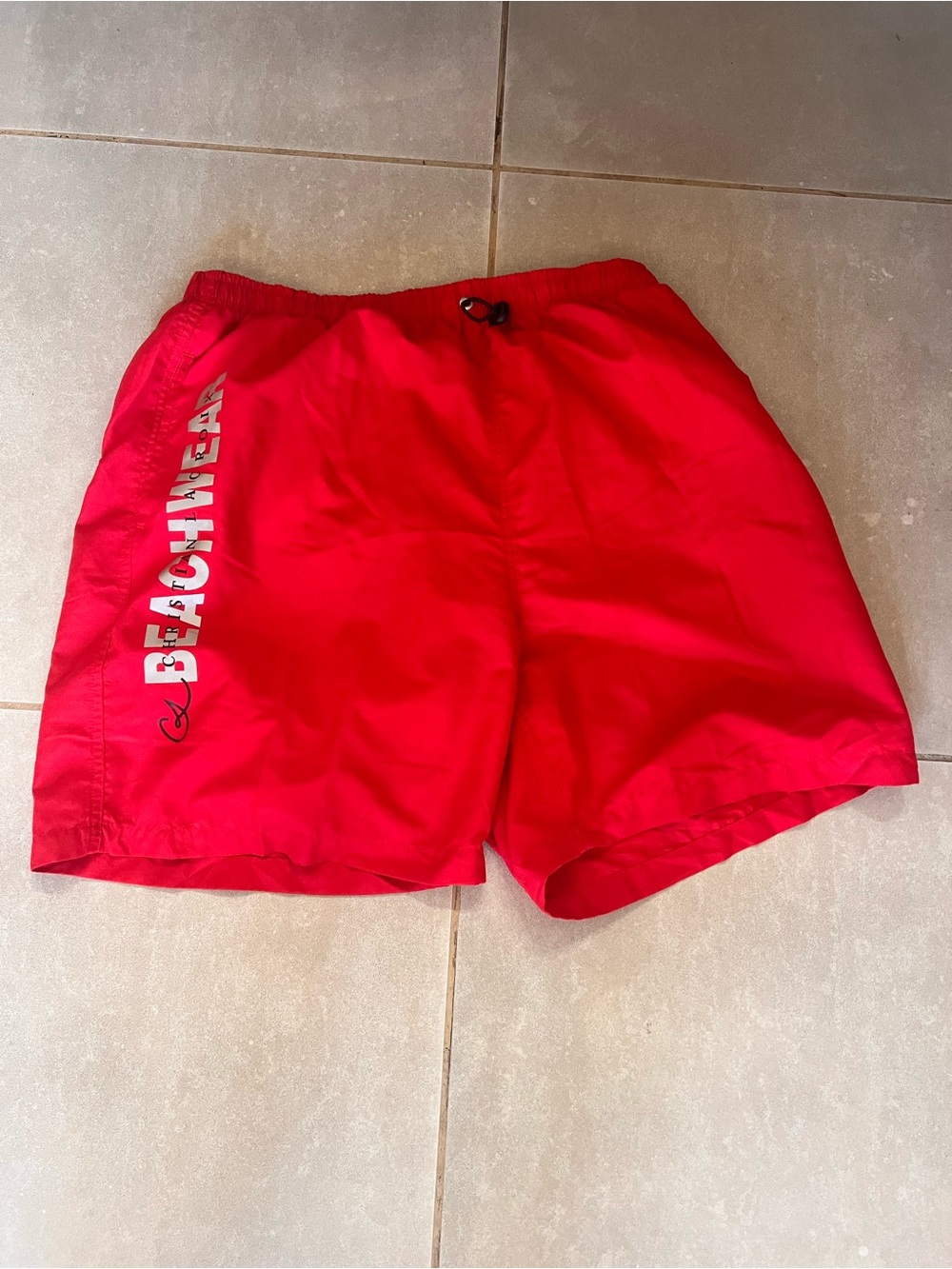 Christian Lacroix Bright Red Swim Trunks